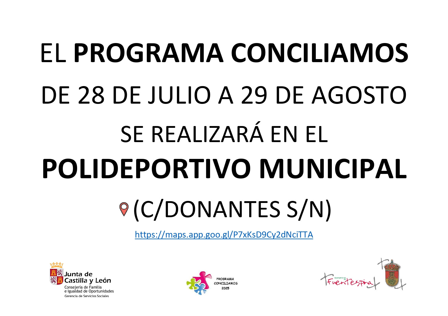 CAMBIO UBICACION PROGRAMA CONCILIAMOS